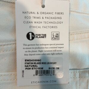 ETICA - Stanton High Rise Relaxed Denim, cuffed. 
Perfect for summer & always